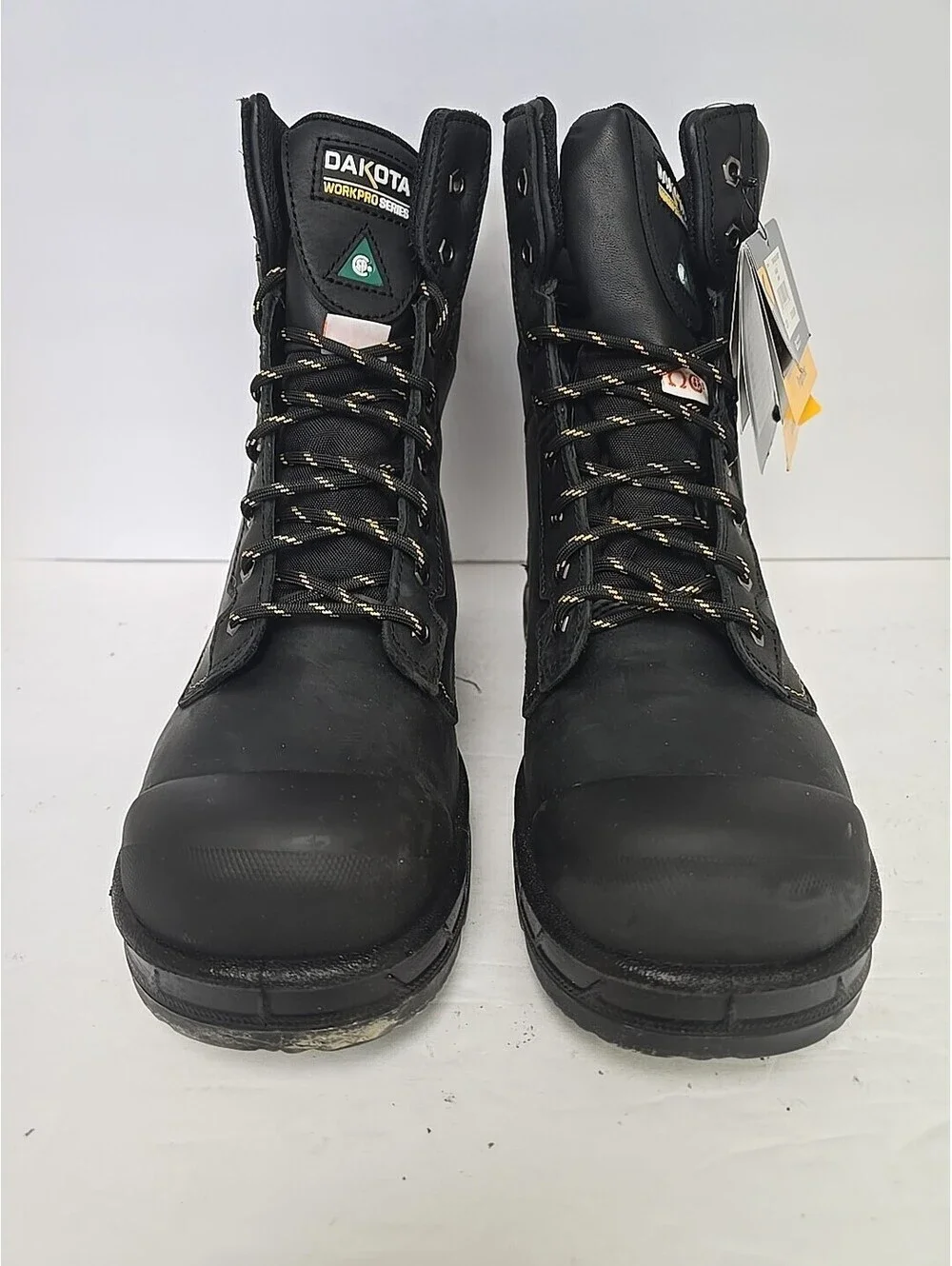 Dakota Men's 8'' 877 Steel Toe Steel Plate Work Boots Black Size 12M